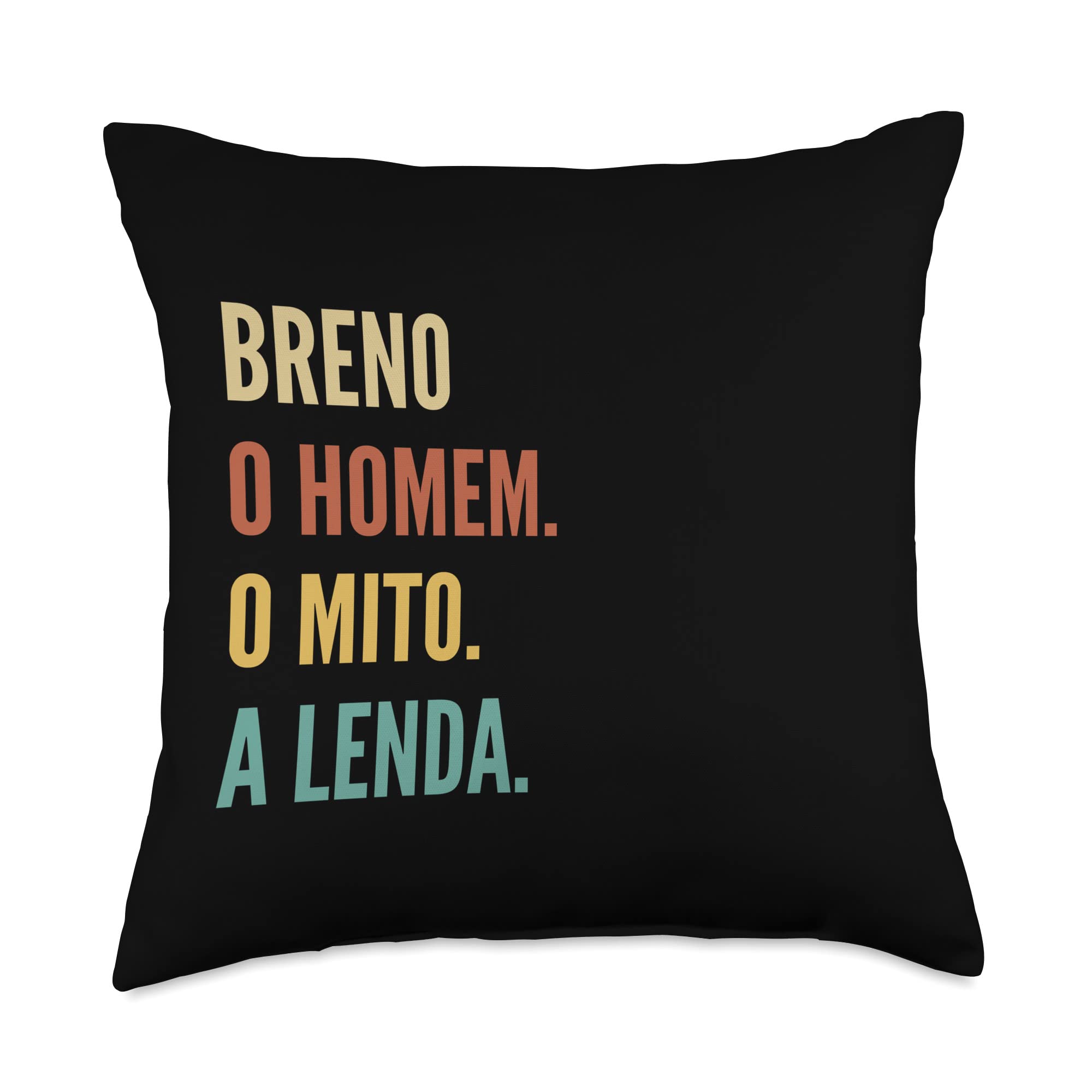Funny Portuguese First Name Design - Breno Throw Pillow