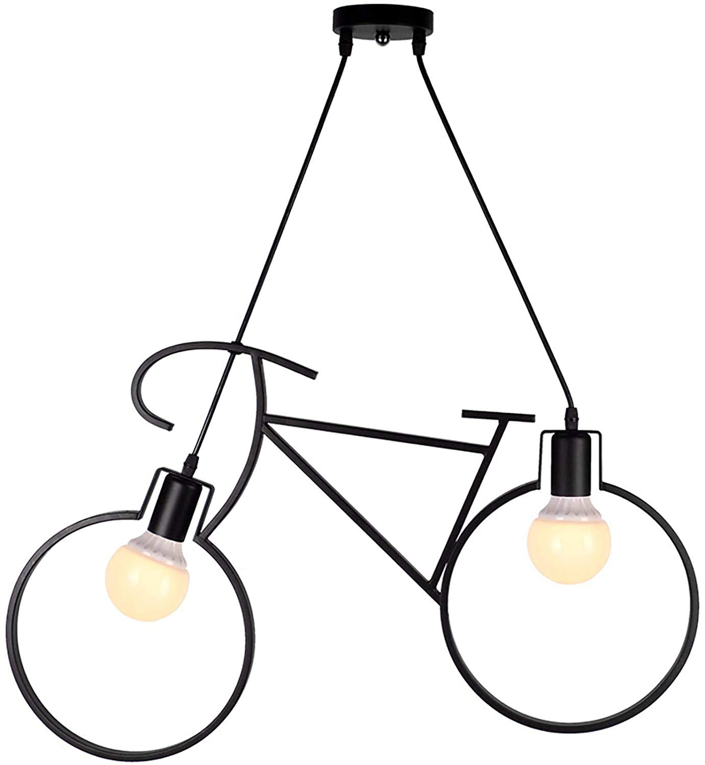 Chandelier de bicicleta E27 moderno para crear ambientes acogedores en barras de cocina y bar