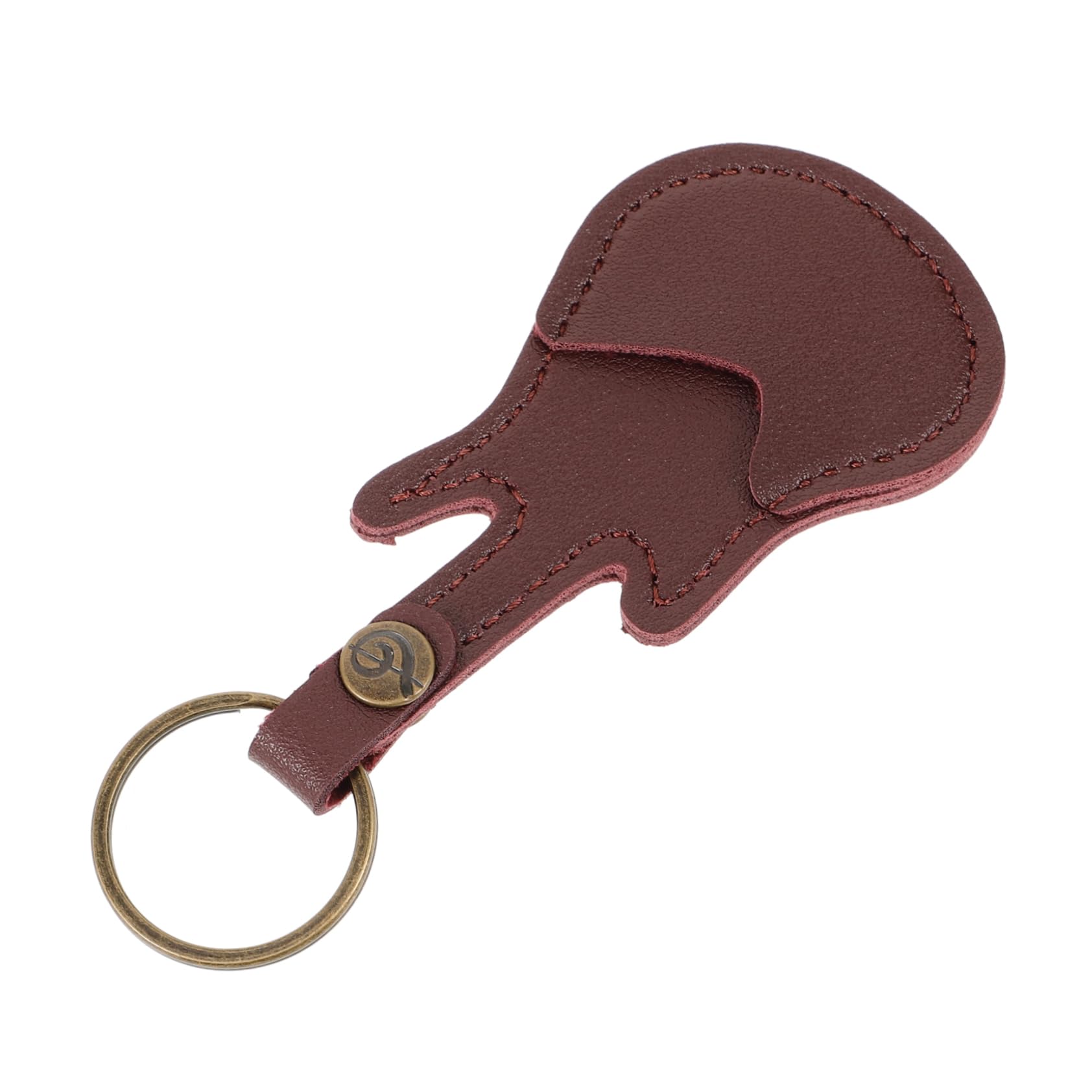 Toddmomy Guitar Picks Container Keychain Mini Storage Bag for Guitar Bass Ukulele Plectrums