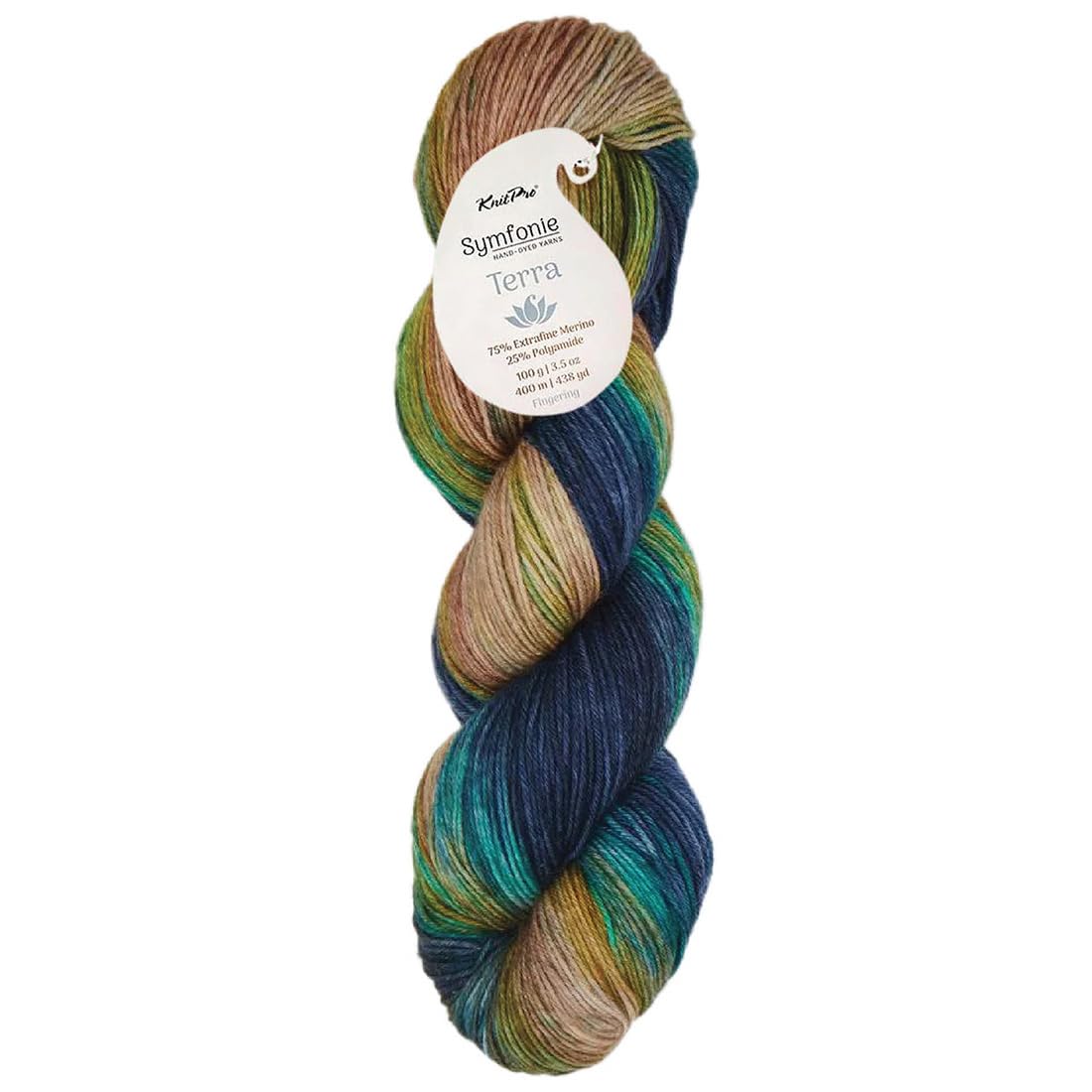 Lana Knitpro Terra Color Symfonie Yarns Banco de pesca de 100g para tejer