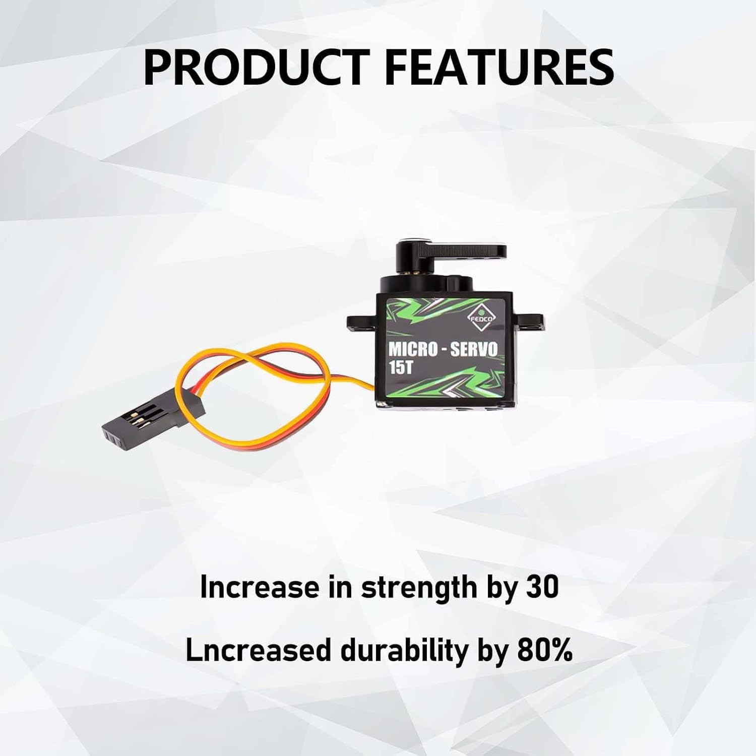 SCX24 Servo Upgrade 12g Metal Gear Servo with 15T Servo Mount and Steering Link for Axial SCX24 Upgrade Parts Bronco C10 Deadbolt GX470 1/24 RC Crawler
