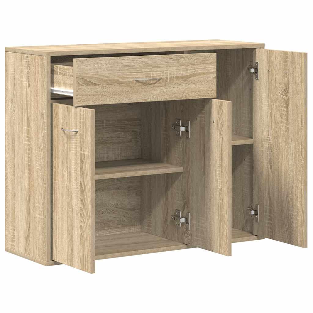 vidaXL Aparador de Madera contrachapada Color Roble Sonoma 88x30x70 cm