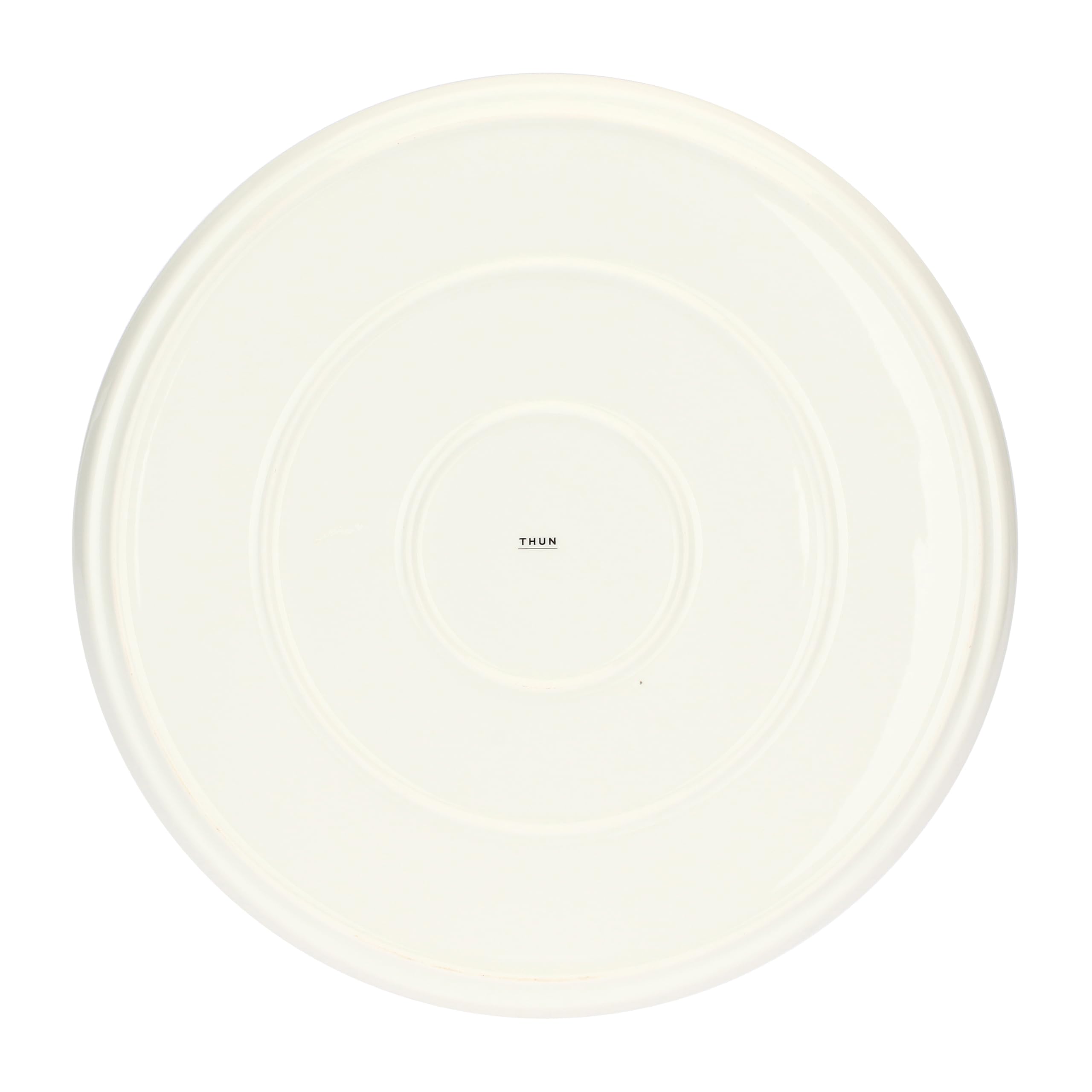 THUN - Set 2 piatti pizza Acqua e Farina, arancio e blu - Porcellana,ø 33 cm