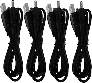 NUOBESTY 4 Piezas Cable de Carga USB de Compatible con Dispositivos Ventiladores Teléfonos Móviles y Altavoces Cable de Repuesto