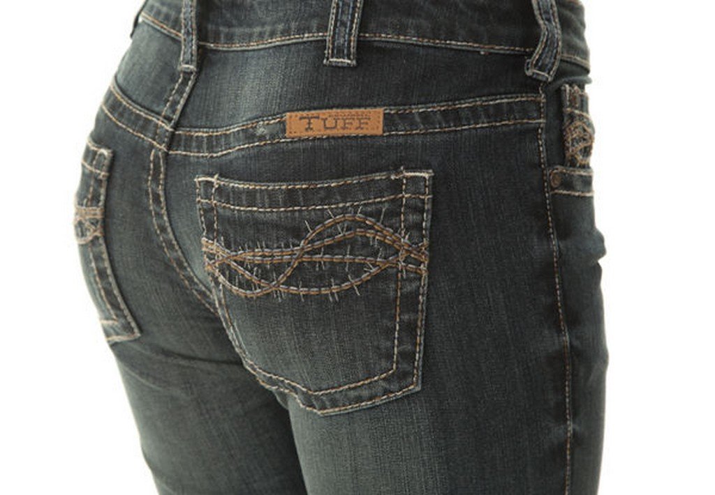 Cowgirl Tuff Don’t Fence Me In Dark Boot Cut Jeans For Women - Comfortable & Stylish Western Wear - View #11