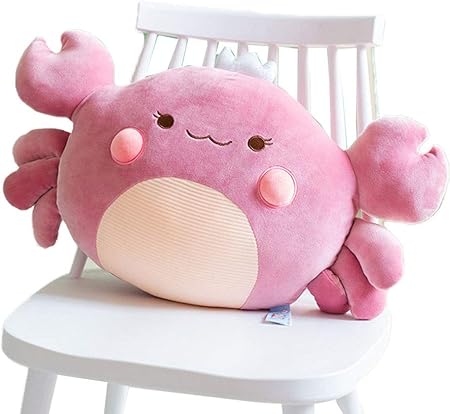 Amazon 蟹 かに カニ ぬいぐるみ 抱き枕 おもちゃ クッション 癒し 可愛い 寝具 ふわふわ インタリア プレゼント パープル ぬいぐるみ おもちゃ