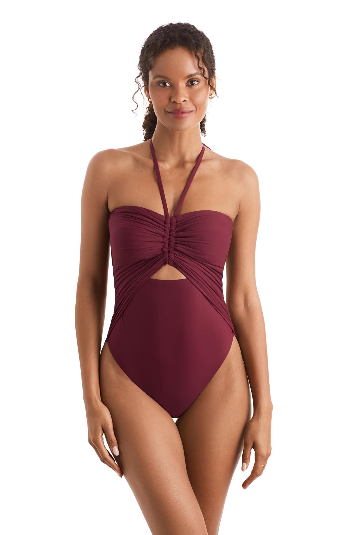Mimi Flamingo Soleil Solids Luma Damen-Bademode, einteiliger Badeanzug