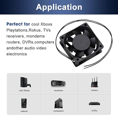Miniatura 6 de Wathai EC Ventilador de refrigeración sin escobillas AC 110V 115V 120V 220V 240V Ventilador axial con rodamiento de bolas 60mm x 25mm