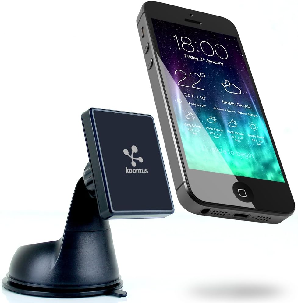 Koomus Magnetos Universal Dashboard Windshield Magnetic Cradle-less Smartphone Car Mount Holder