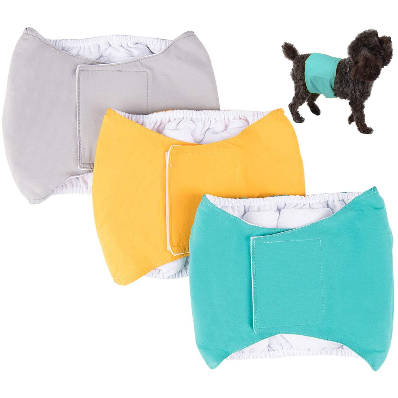 Couches lavables pour chiens mâles XL contre les fuites urinaires et marquages