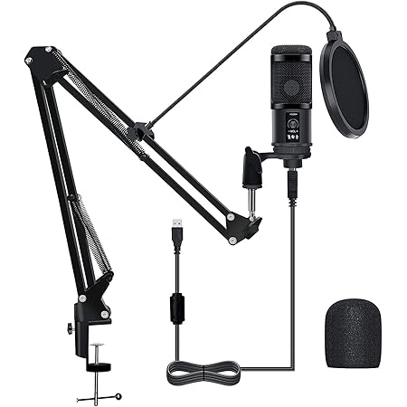 Amazon Co Jp Ruizhi 192kノイズリダクションライブマイクセットusbコンデンサーマイクhifi高忠実度1 5musb有線防爆 マイクカンチレバーブラケット付きリモートオフィスpcデスクトップ会議youtubeゲーム録音 スタジオobs録音 カラオケ パソコン 周辺機器