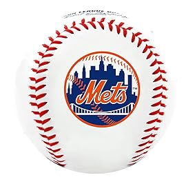 Rawlings | MLB Team Logo Baseball | New York Mets | Official | White