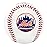 Rawlings | MLB Team Logo Baseball | New York Mets | Official | White