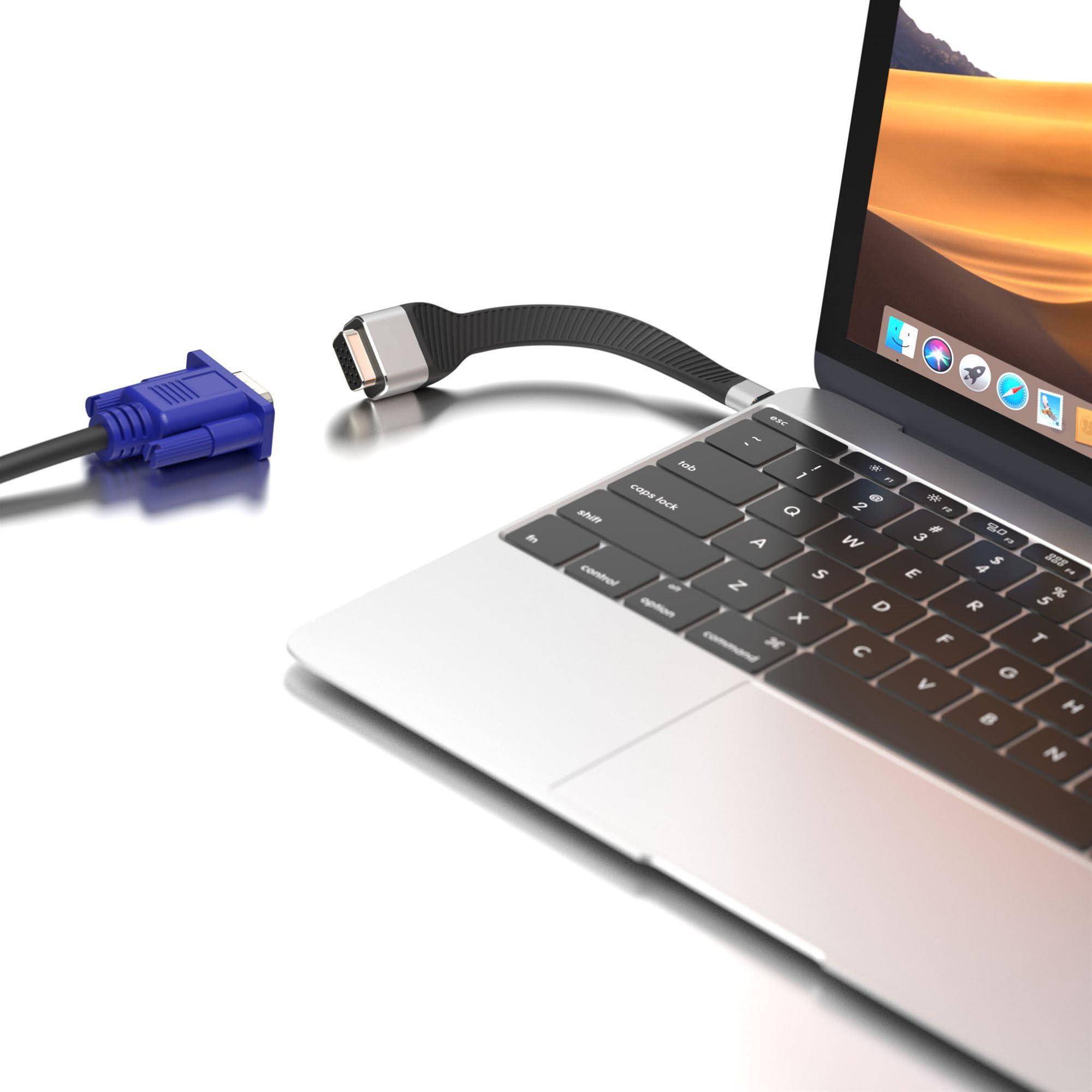 Techly ICOC-USBC-VGA câble vidéo et Adaptateur 0,12 m USB Type-C VGA (D-Sub)