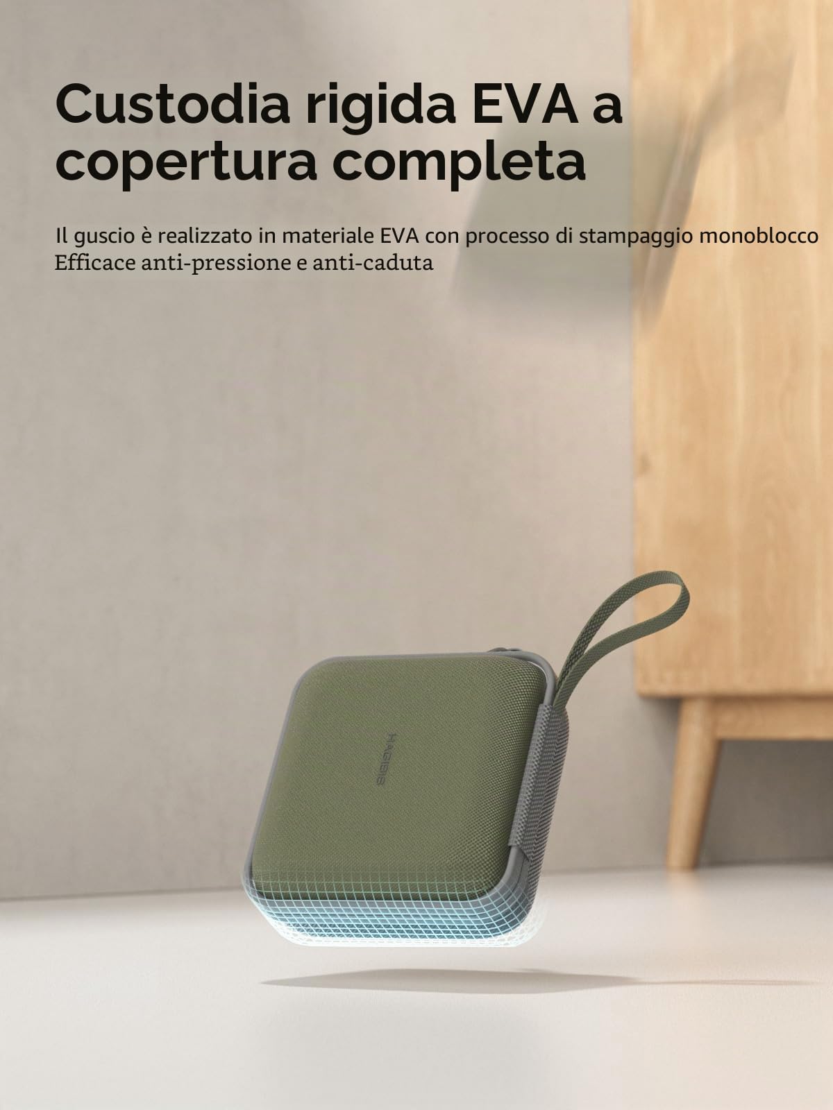 Hagibis Custodia da viaggio per elettronica, organizer per cavi, portatile, impermeabile, per cavo, caricabatterie, power bank, scheda SD, mouse, chiavetta USB