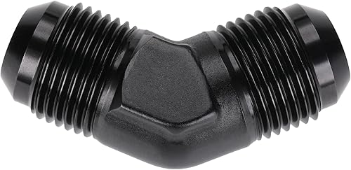 Miniatura 88 de Adaptador de unión reductor de llamarada macho 4AN macho a 3AN de aluminio negro