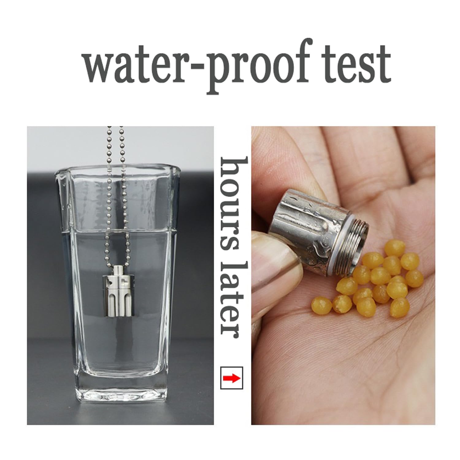 Pillendose Schlüsselanhänger Wasserdicht Titan Mini Pillendose Anhänger, Outdoor kleinteile aufbewahrungsbox pillenbox, Tablettendose für unterwegs