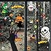 WD&CD Halloween Vetrofanie, Halloween Decorazioni Adesivi, Halloween Sticker Decal Decorativi su PVC Rimovibili per Feste di Halloween, 9 Fogli 30 * 20cm Decalcomanie Vampiro Fantasma Strega Kit