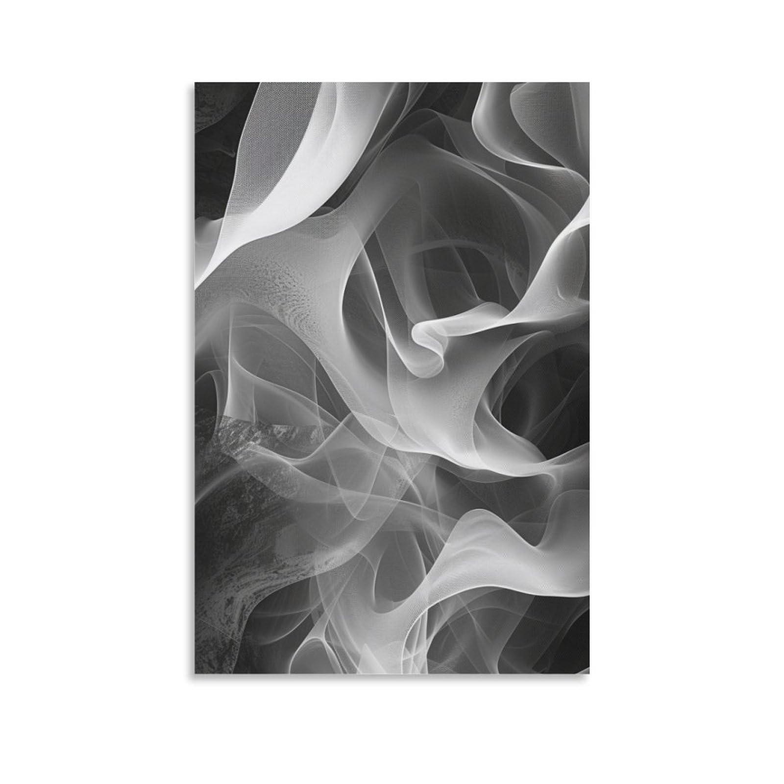 DHBANEIOK Black And White Abstract Art Wall Art Canvas Print Painting Wall Decor Set of Ornaments for Walls Bedroom Living Room 16x24inch(40x60cm)