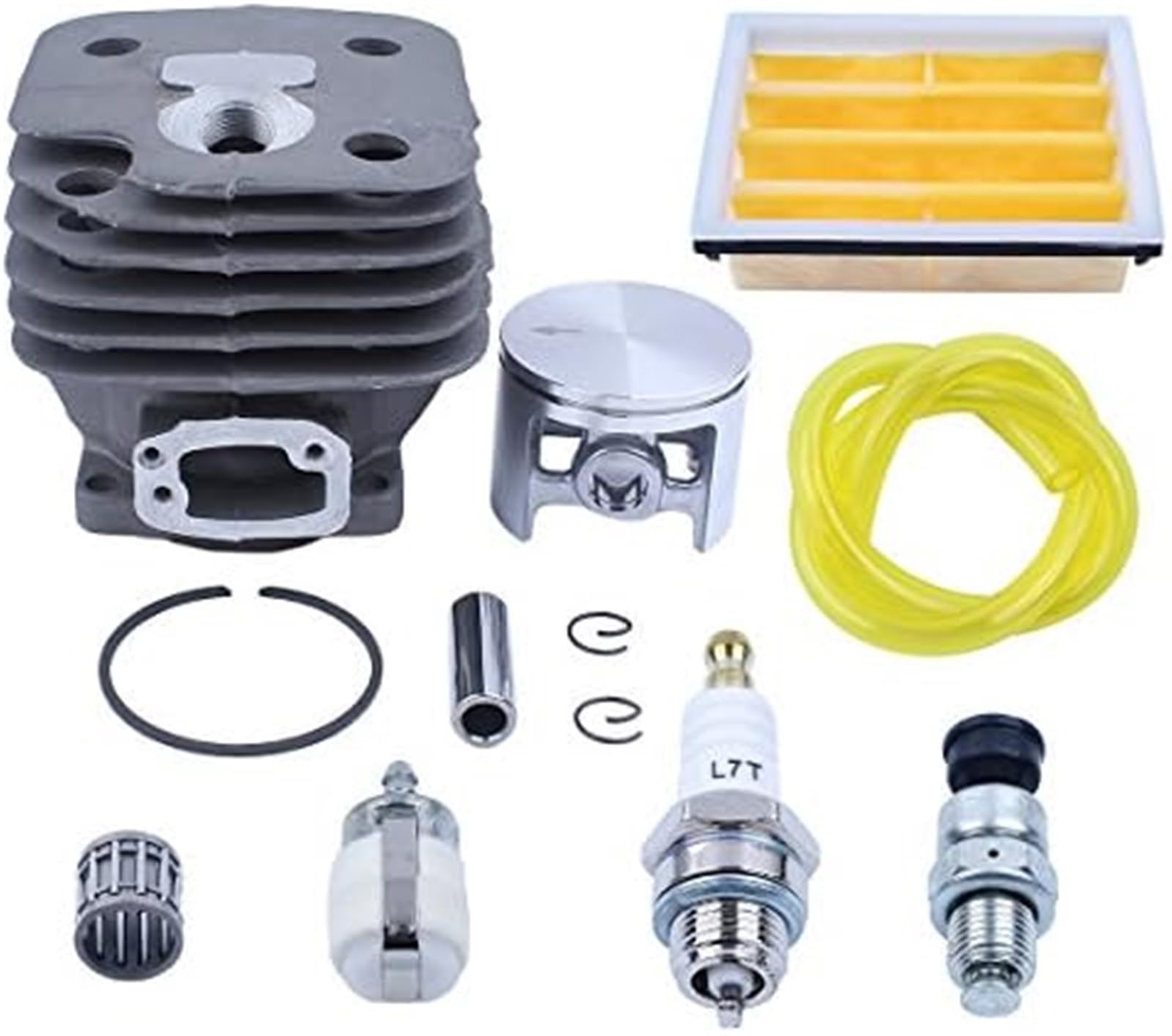 Kit candele filtro aria carburante pistone cilindro 52mm, for Husqvarna, 268 272 272XP 272K 272 XP motosega pezzi di ricambio di ricambio candela di accensione per macchine da giardino