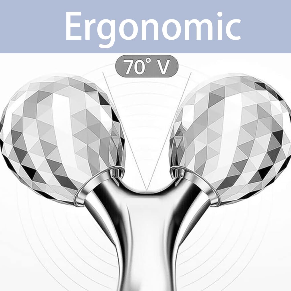 3D Masajeador Facial, Masajeador de Arrugas, Face Lifting Massager, Rodillo de Masaje, Moldeador Facial Manual, Masajeador Giratorio de 360°, Moldeador, Tonificador, Relajación Muscular