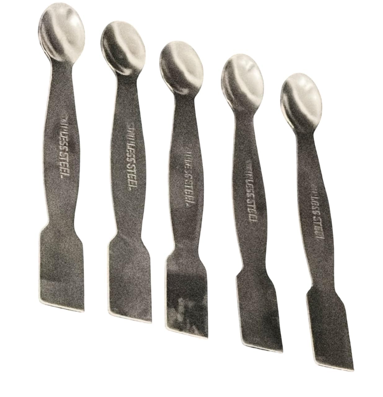 AI-Spatula Spoon 8 inches Pack of 5/Stainless Steel/Heavy Type/One Side Spoon Type & One Side Flat/Used in Chemistry lab/for Mixing/Laboratory and Scientific Equipment-image-10