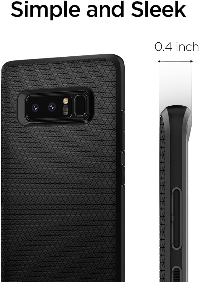 Spigen Liquid Air Armor Designed for Samsung Galaxy Note 8 Case (2017) - Matte Black