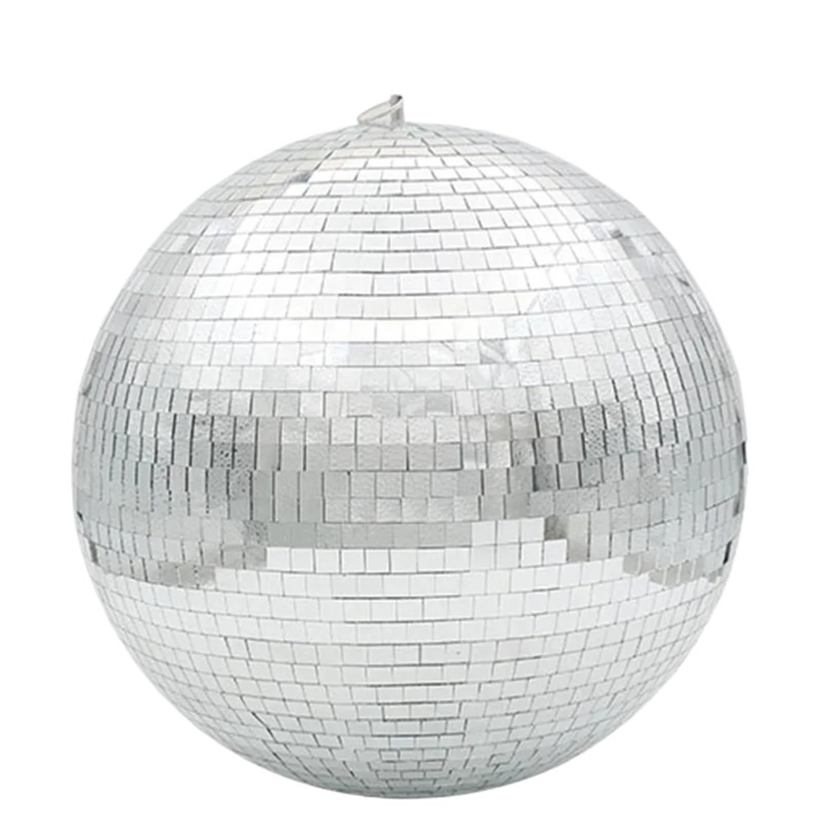 Dekoracja imprezowa lustrzanej kuli dyskotekowej, Obrotowa lustrzana kula dyskotekowa srebrna o średnicy 10-25 cm do dekoracji imprezowych(Diameter 20cm 7.87in)