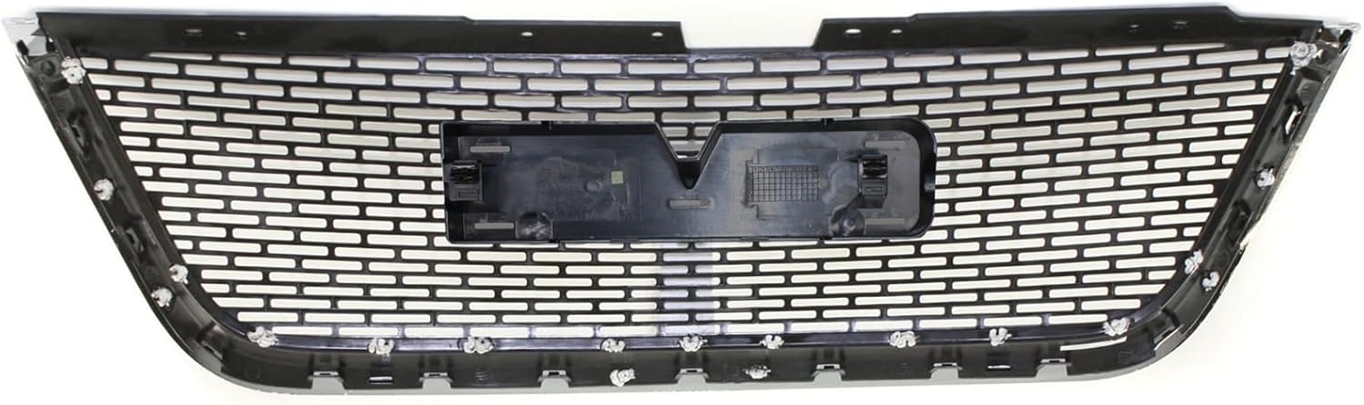 Compatible with ACADIA 07-12 GRILLE, Plastic, Chrome Shell/Painted Black Insert, (Exc. Denali Model)