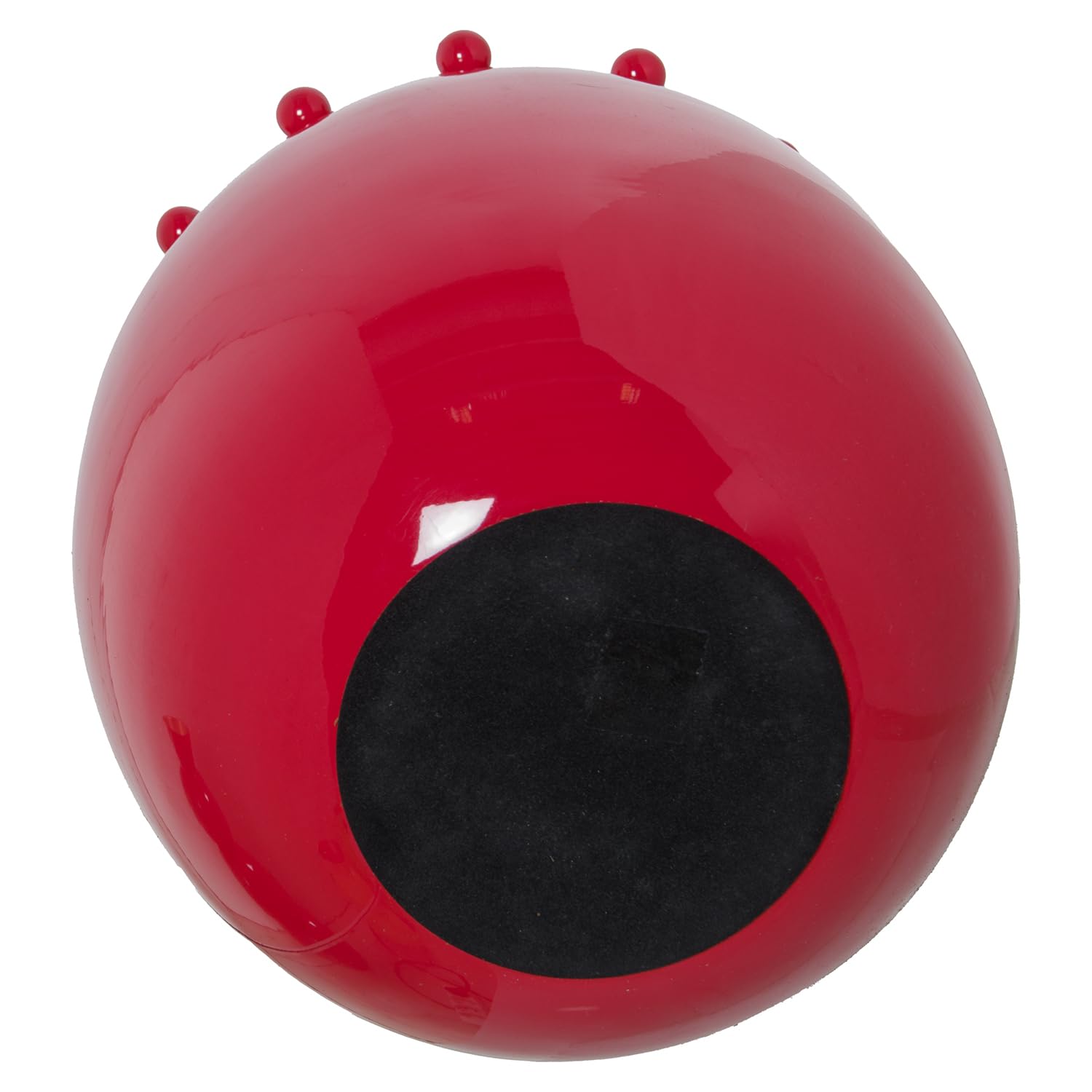 PORTAVELAS METAL ESMALTADO ROJO_°20X22CM