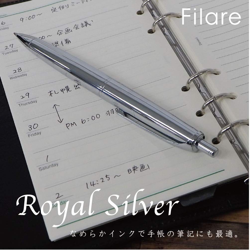 Amazon | ゼブラ 油性ボールペン フィラーレ ノック式 ロイヤル