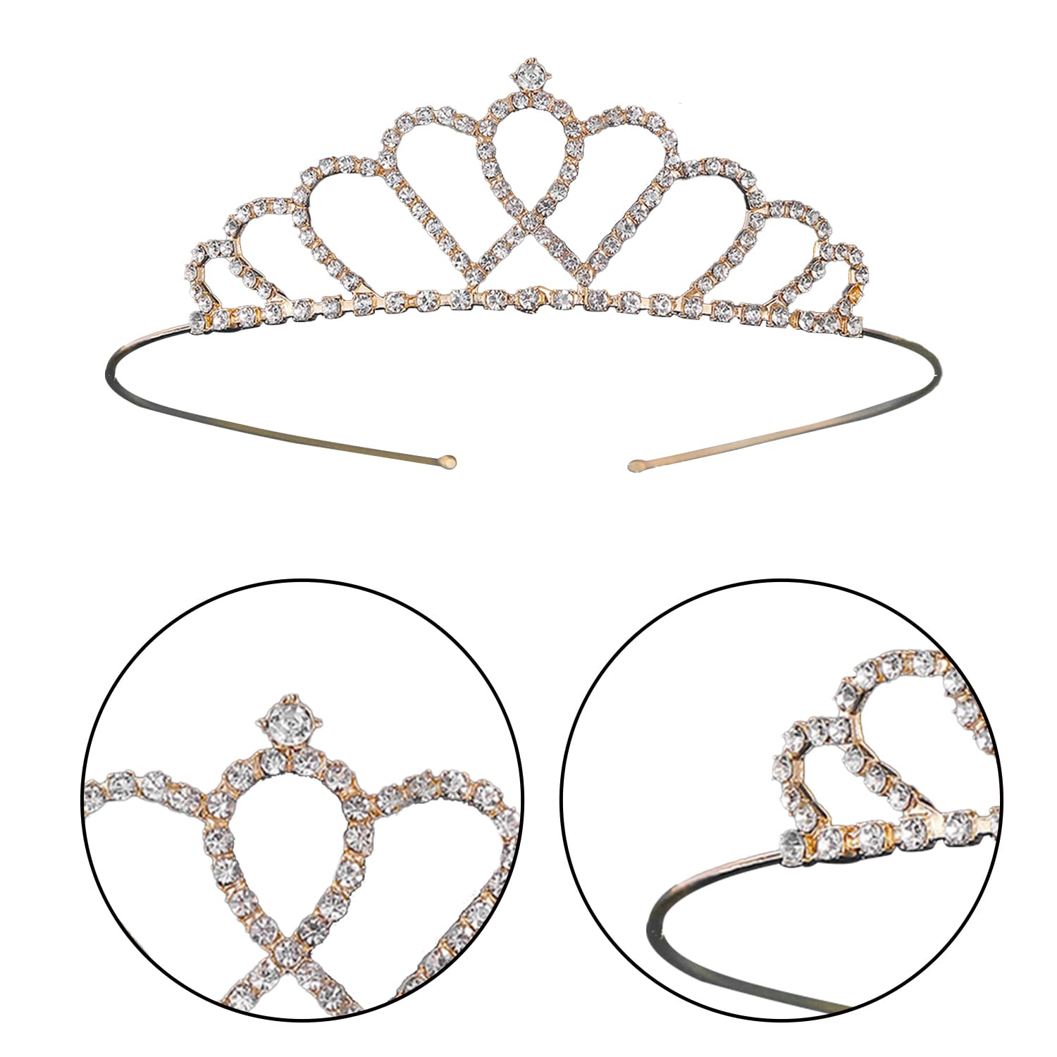RmKbe 3pcs Green Ogre Ears Headband and Crown Monster Ogre Cosplay Costume Halloween Cosplay Party Headwear Party Accessories for Adult - Image 2