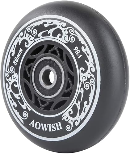 Vista 15 de Inline Skate Wheels Outdoor Asphalt Formula Aggressive Roller Blades Wheels 90a Roller Hockey Replacement Wheels with Bearings ABEC-9 and Floating