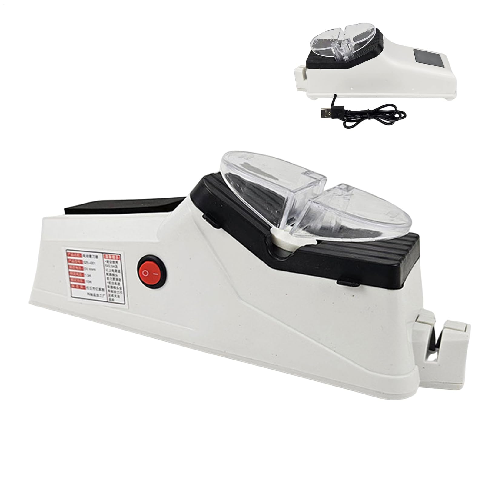 Afilador De Cuchillos Eléctrico - Herramienta De Afilado Multimarca Con Cubierta Protectora | Sistem De Molienda De Precisión Compatible Con Surudoisharp Pro Prosharpen Etercitenal Hailoyear