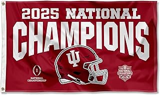 Indiana Hoosiers 2025 National Champions 3x5 Grommet Flag
