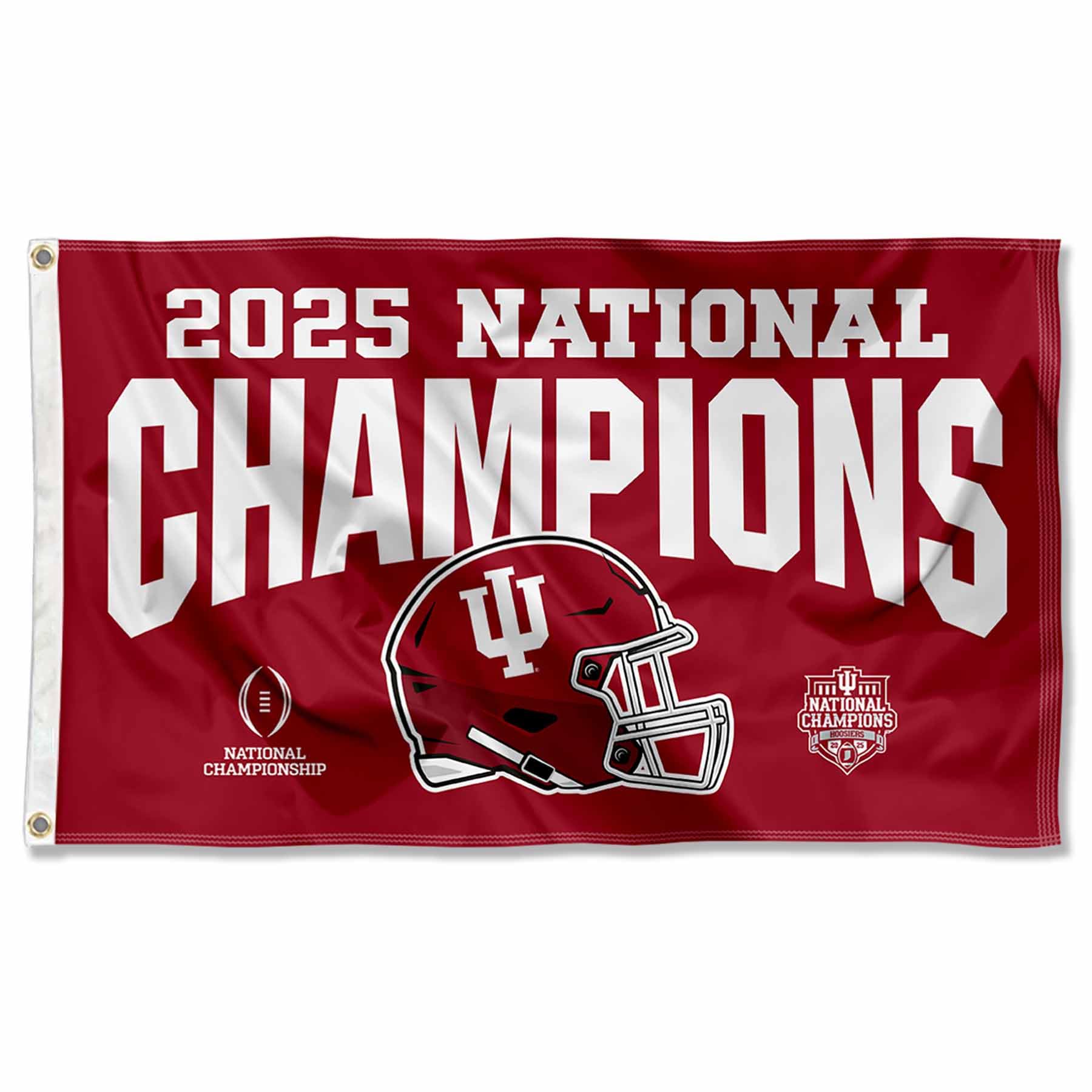 College Flags & Banners Co. Indiana Hoosiers 2025 National Champions 3x5 - patio lawn and garden | Mubboo