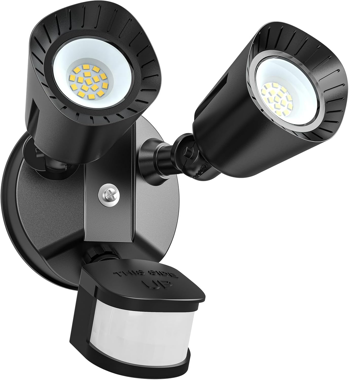 Dual-Head 24W LED Security Lights Motion Sensor Outdoor