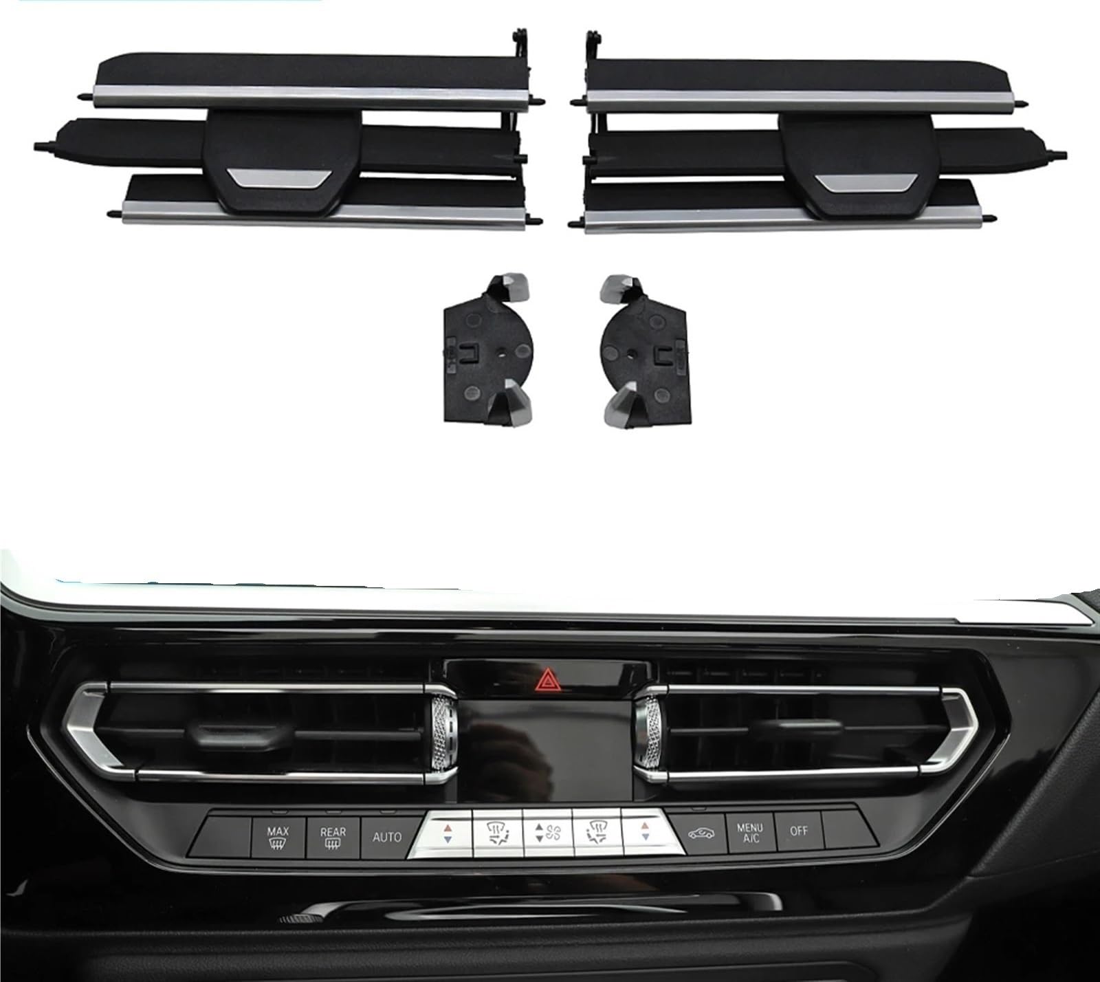 Kit de reparación de clip deslizante for rejilla de ventilación de aire acondicionado central izquierda y derecha for BBM/W 2 3 4 Z4 X3 X4 Series F40 F44 G20 G28 G29 G01 G02(Middle Left)