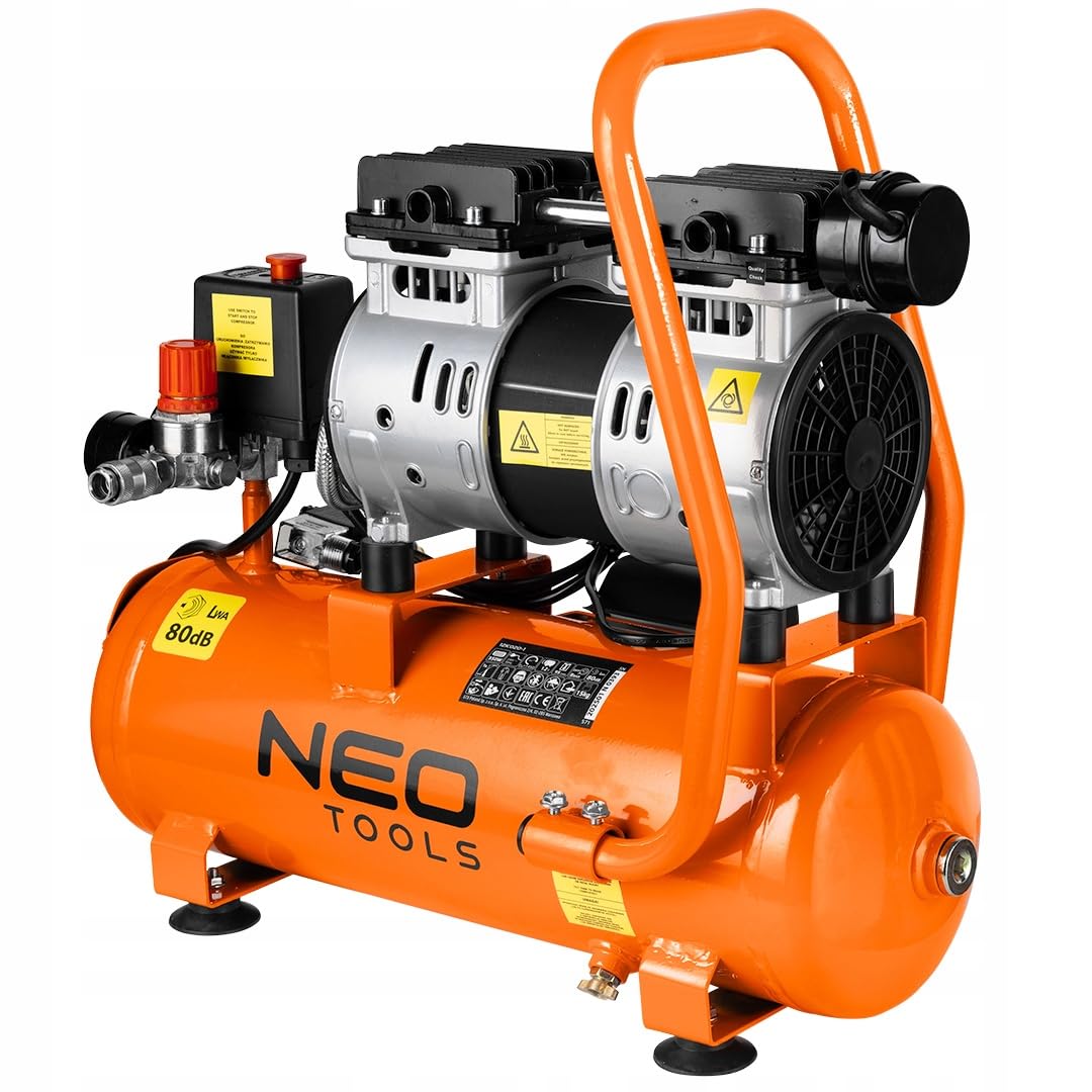 Kompresor Sprężarka Powietrza Bezolejowa 12L 230V NEO TOOLS