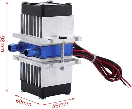 Miniatura 3 de Dispositivo de refrigeración por agua termoeléctrico Peltier TEC1-12706 de doble chip semiconductor enfriador individual 144w enchufe de EE. UU.