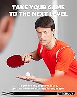 Vista 8 de Ping Pong Paddle with Carbon Technology Performance-Series,7-ply Finest Blade, Expert Speed/Edge/Balance, Thicker Protector Case Table Tennis