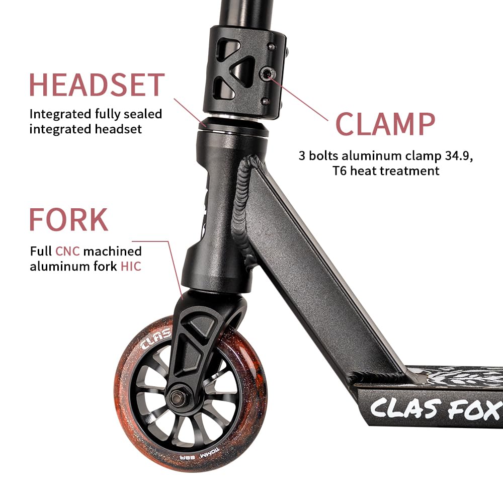 Amazon.com: CLAS FOX Freestyle Pro Stunt Scooter 110mm Pro Scooter