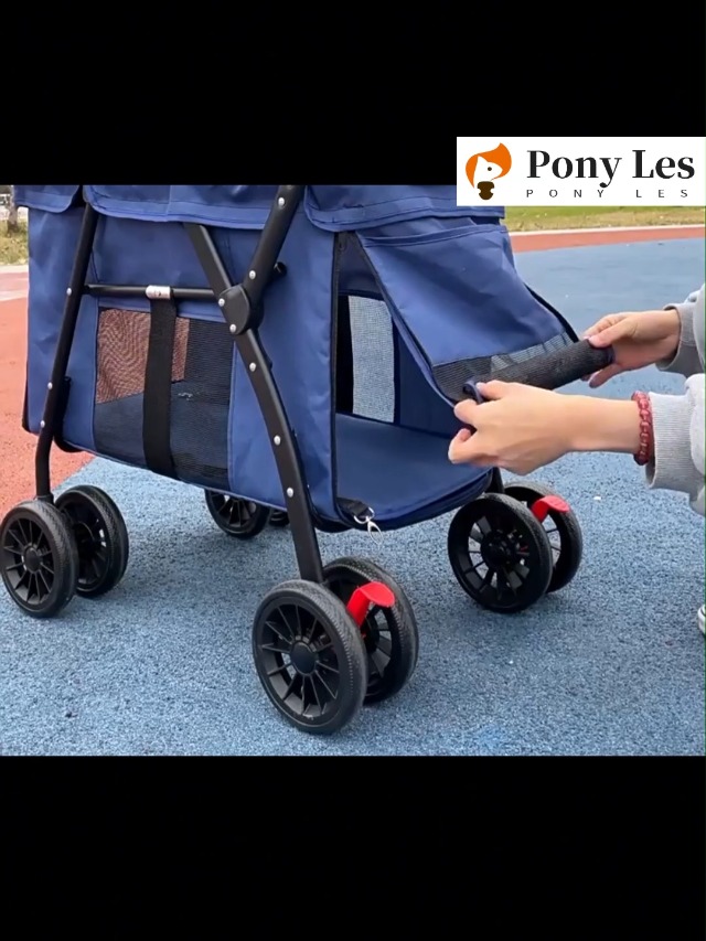 Amazon.co.jp: PonyLes 犬 バギー 中型犬 ペットカート 軽量 多頭 小型