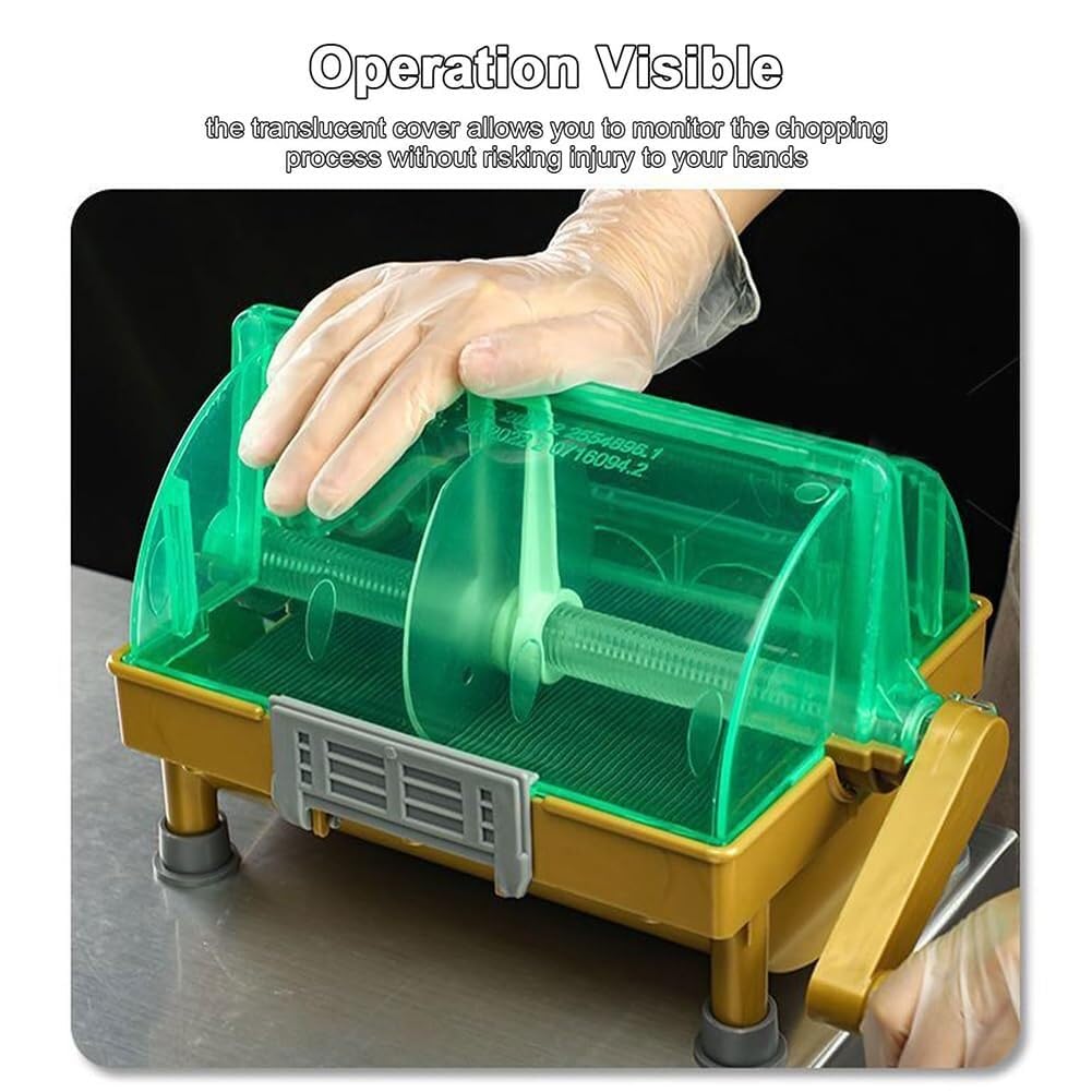 Affetta cipolle manuale commerciale - Tritatutto per verdure con lama in acciaio inox per cipolle, coriandolo e aglio