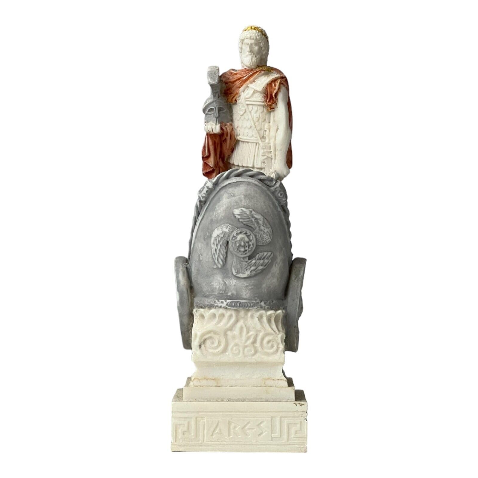 Ares Mars Greek Roman God of War Statue Sculpture Figure Hand Painted 6.69 in
