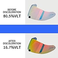 Vista 2 de Protector de visera de casco de motocicleta de repuesto para visera R420, resistente al desgaste, resistente al viento, protección solar, accesorios