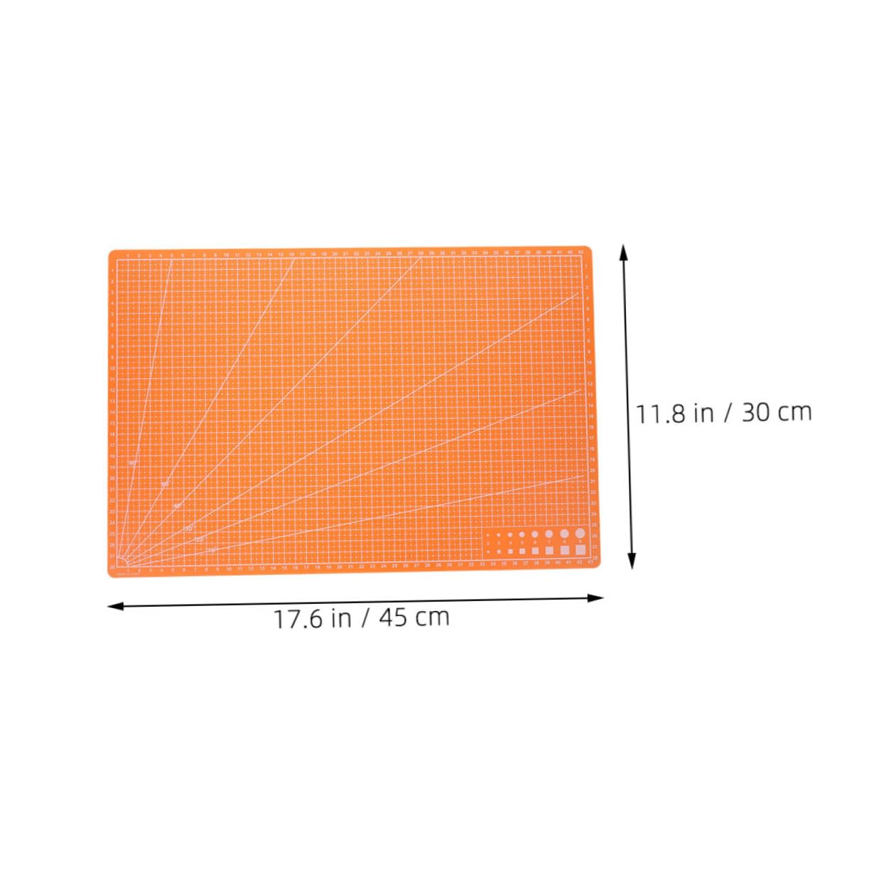 Homoyoyo Versatile Double-sided Cutting Mat 2pcs Quilting Sewing Mat Craft Cutting Board for Art Projects Precision Cuts