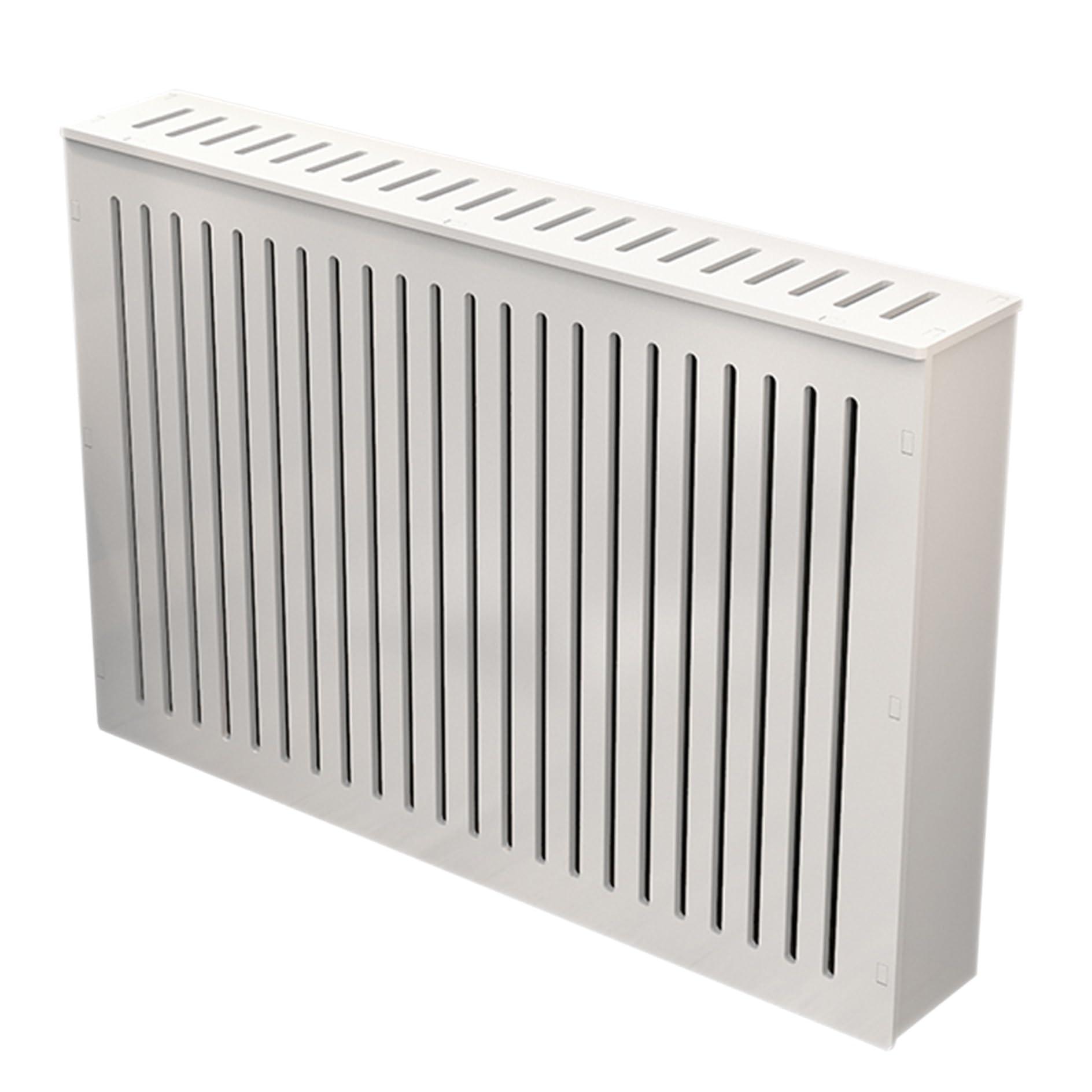 Cubre radiador de madera blanco moderno de 100 cm para salon y dormitorio