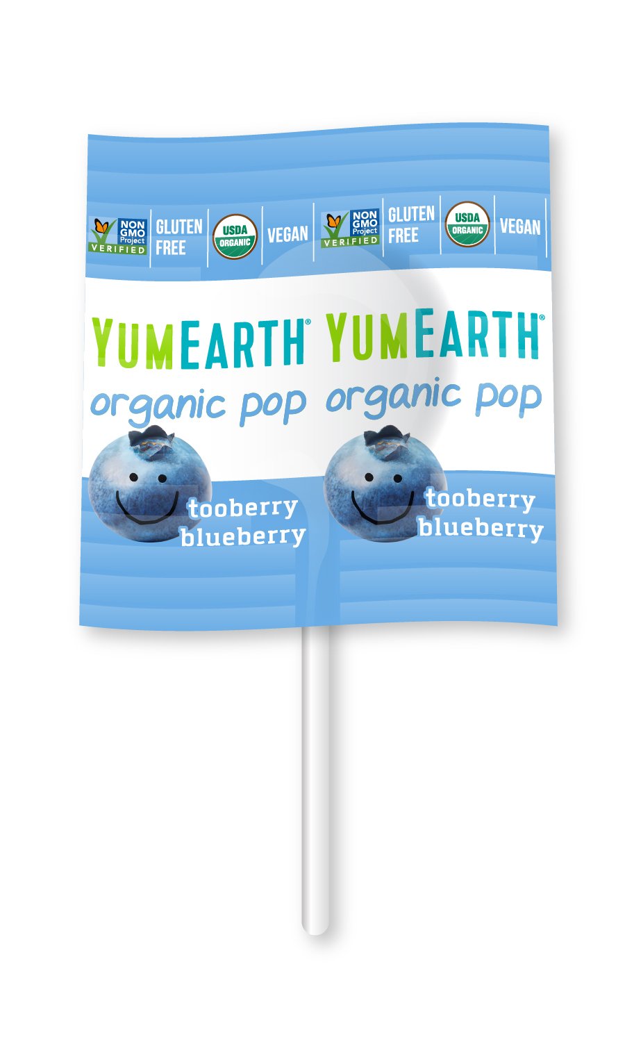 Yumearth - piruletas ecológicas bio de frutas 8 sabores: granada, sandía, fresa, manzana, cereza, melocotón, Frutos rojos y Mango - 40 unidades