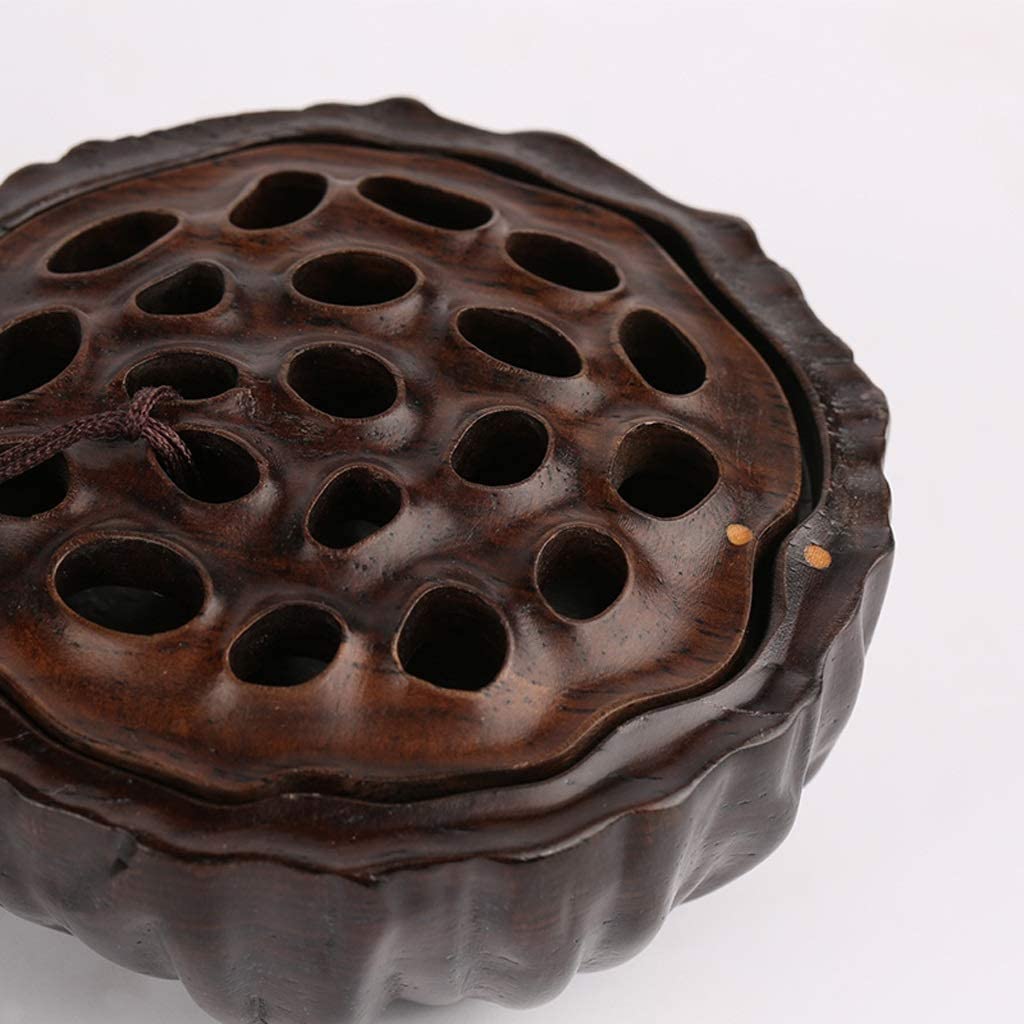 Bruciatore di Incenso Zen Creative Lotus Incenso Scatola Di Bruciatore Casa Bastone Sedile Forno Legno Sandalo Per Interni Adatto per Casa